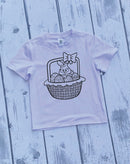 Color Your Own Shirt--Bunny in Basket