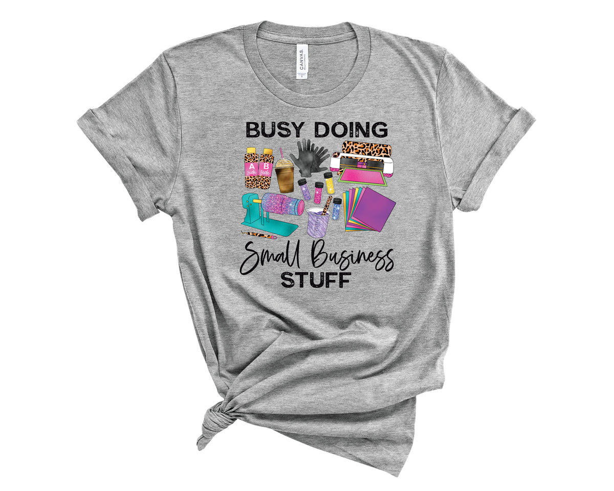 Busy Small Business Tumblers Leopard - Transfer