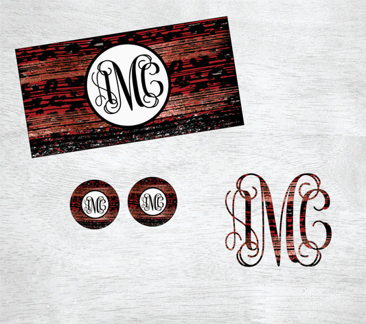 Dark Coral/ Leopard/ Glitter Car Kit