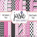 Dots Black Printed Vinyl