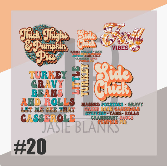 Fall Gang Sheet #20