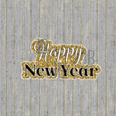 Happy New Year Glitter Photo Prop