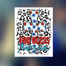 God Bless America Cross - Sticker