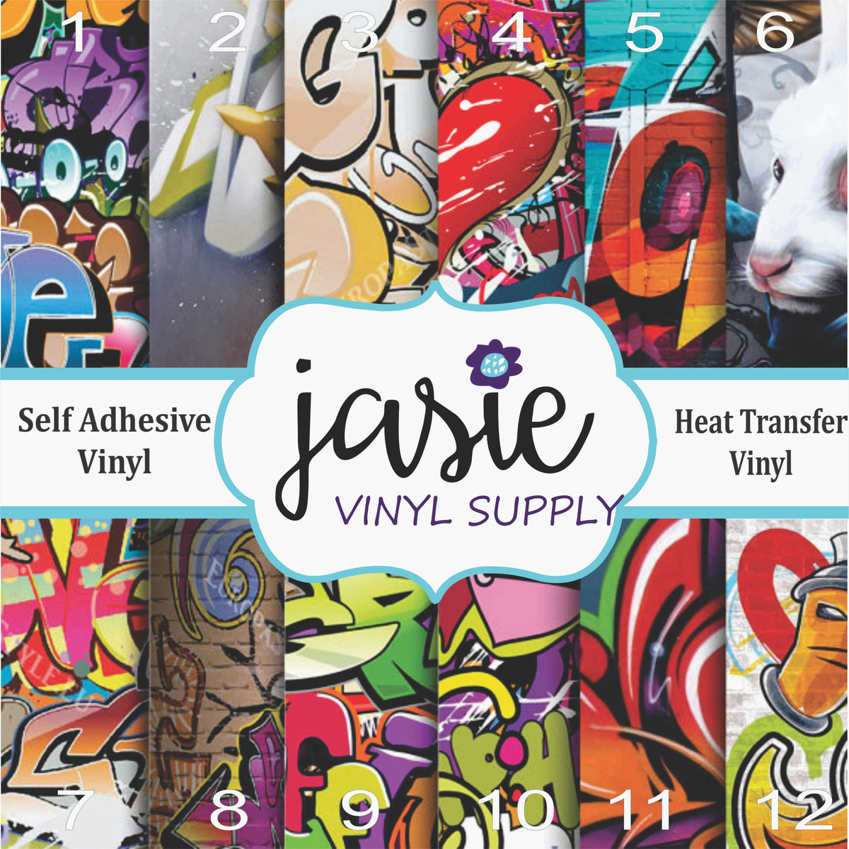 Graffiti Printed Vinyl