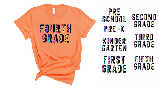 Half Tie dye Leopard Grade - Transfer