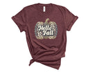 Hello Fall Leopard pumpkin - Transfer