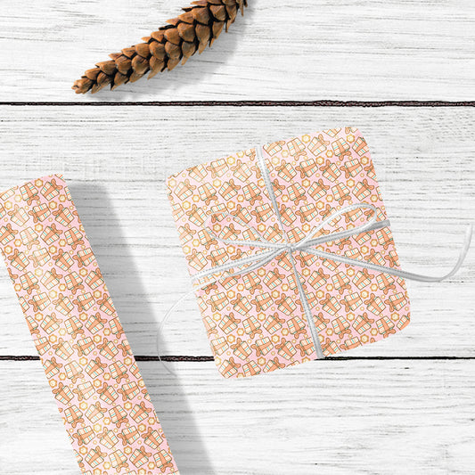 Hippy Christmas Wrapping Paper