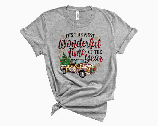 It's The Most Wonderful Time Of The Year Leopard Truck - Transfer