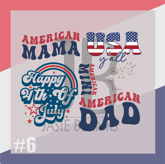 July 4th Gang Sheet #6