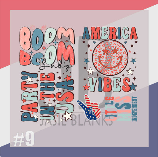 July 4th Gang Sheet #9