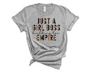 Just A Girl Boss Half Leopard Black - Transfer