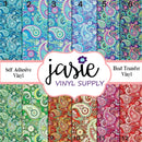 Mixed Paisley Printed Vinyl