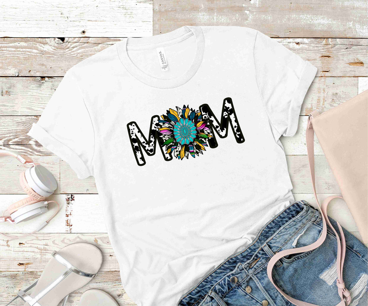 Mom Western Sunflower - Transfer