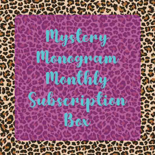 Mystery Monogram - Monthly Subscription Box