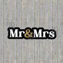 Mr. & Mrs. Glitter Photo Prop