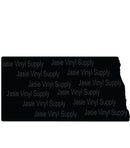 Acrylic-North Dakota Keychain