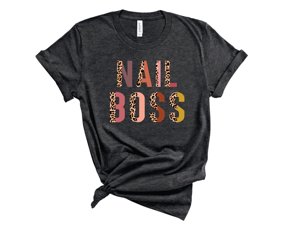 Nail Boss Half Leopard  - Transfer