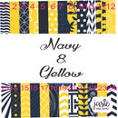 Navy and Yellow Printed Vinyl