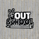 Peace Out School Photo Prop