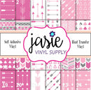 Pink Arrow Printed Vinyl