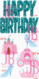 Princess Birthday Yard Card Set