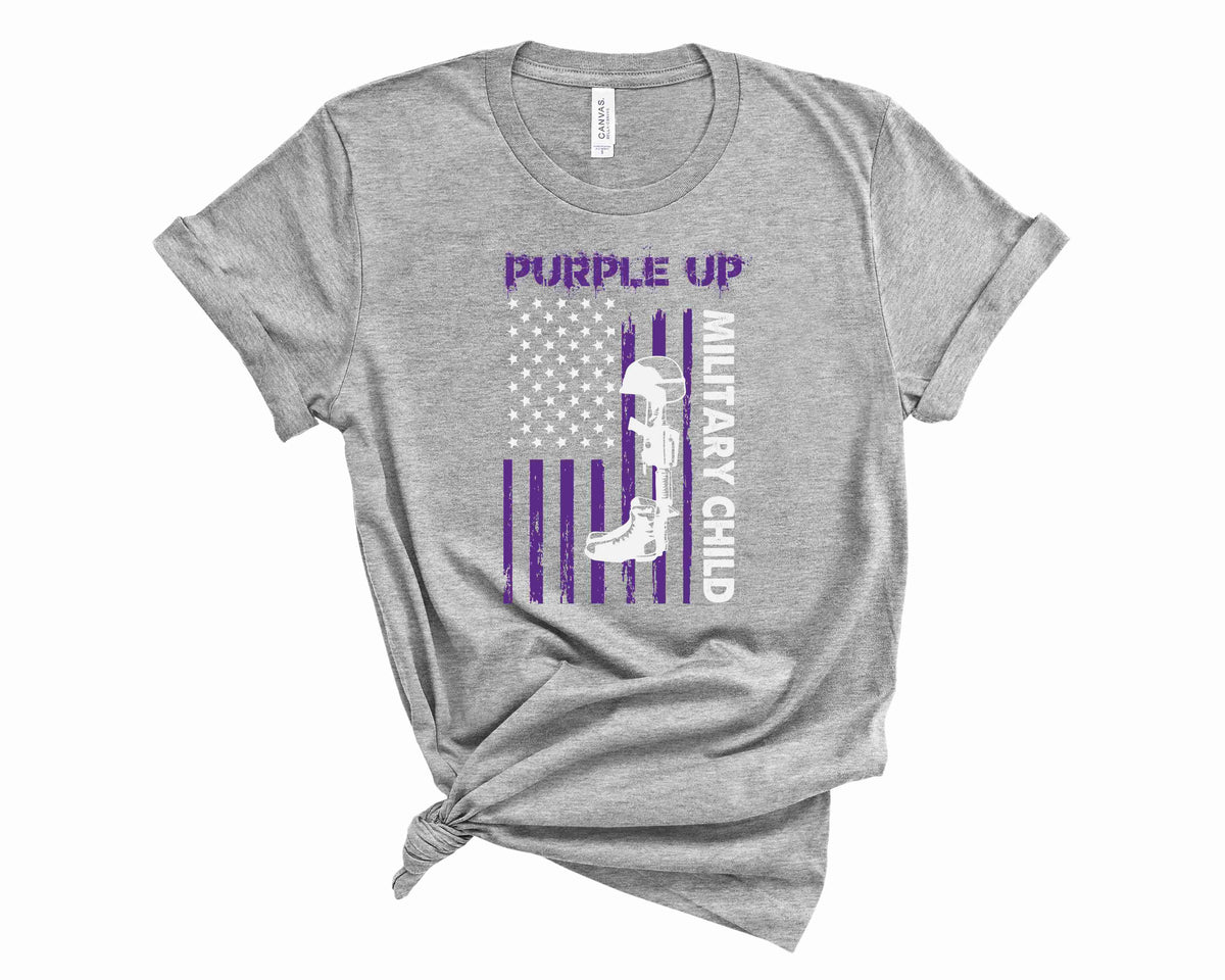 Purple Up Flag Boots- Transfer