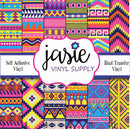 Seamless Aztec Printed Vinyl