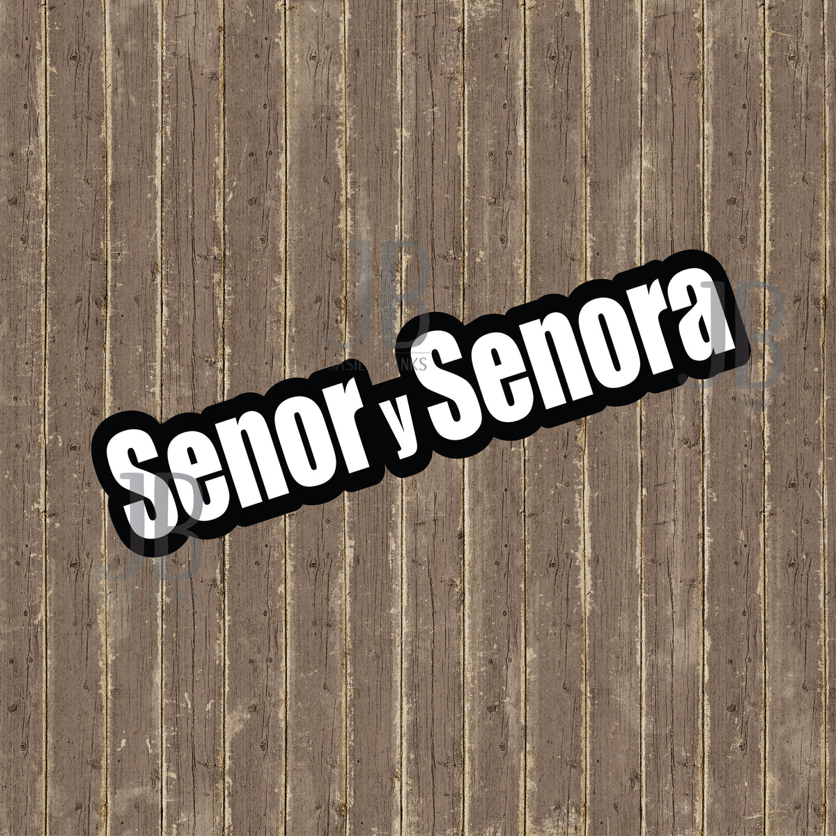 Senor Y Senora Photo Prop