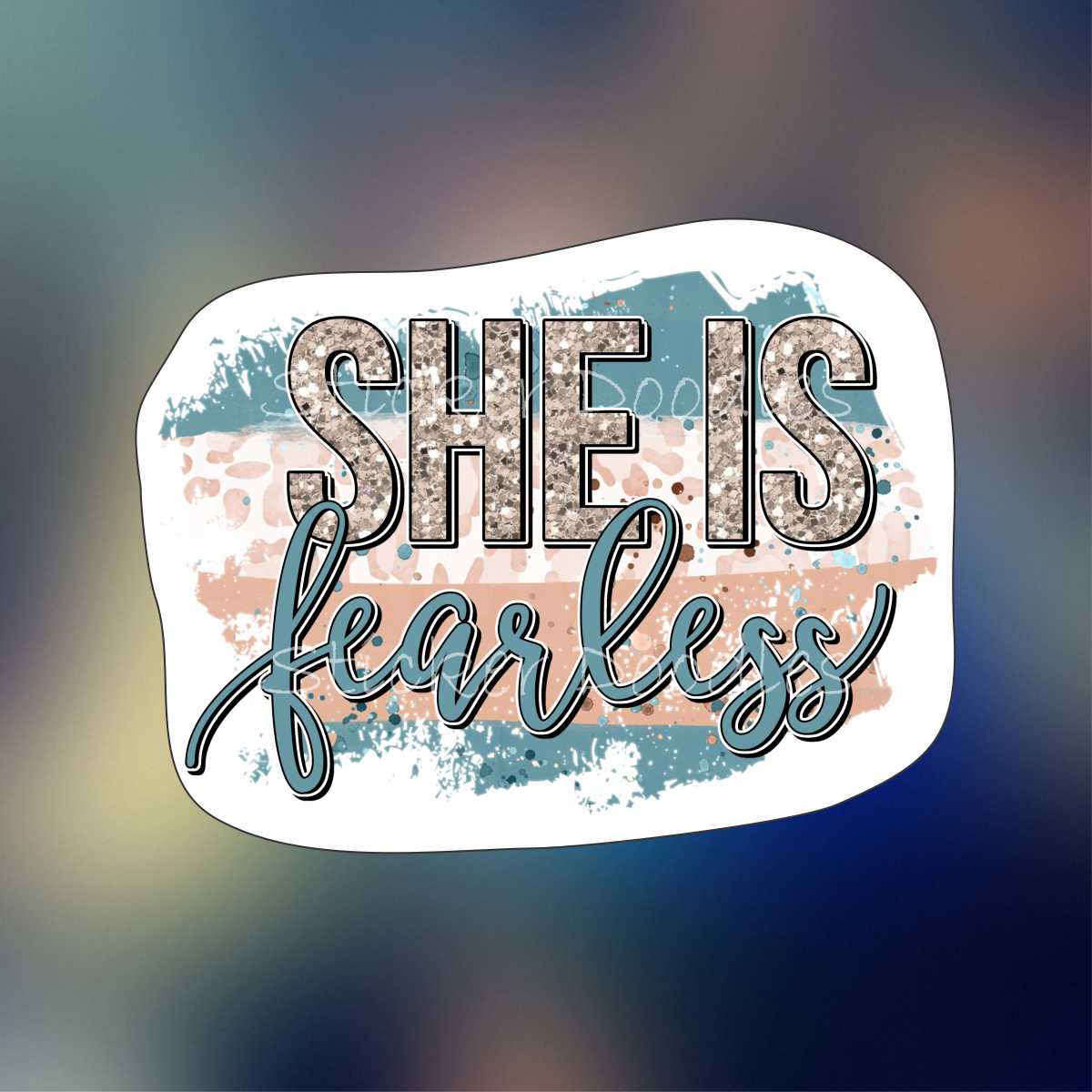 She is fearless - Sticker