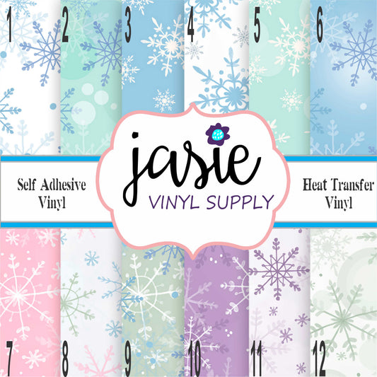 Snowflakes Printed Vinyl