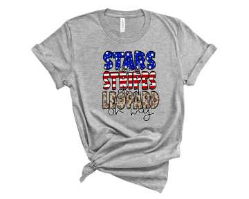 Stars Stripes Leopard - Transfer