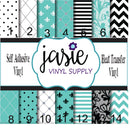 Turquoise Paris Printed Vinyl