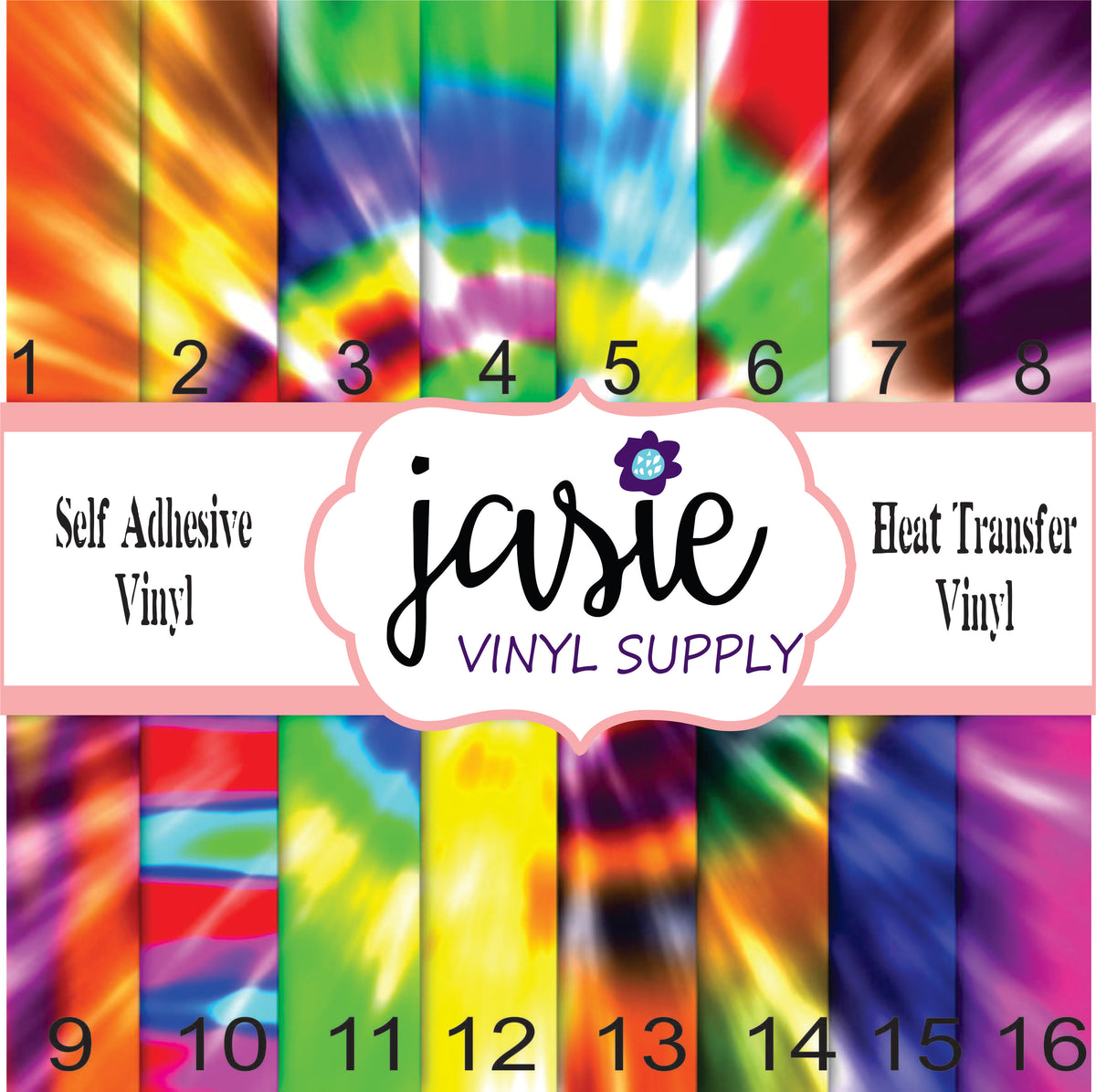 Tye Dye Printed Vinyl
