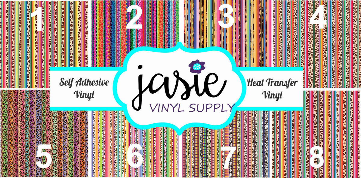 Serape Leopard Printed Vinyl