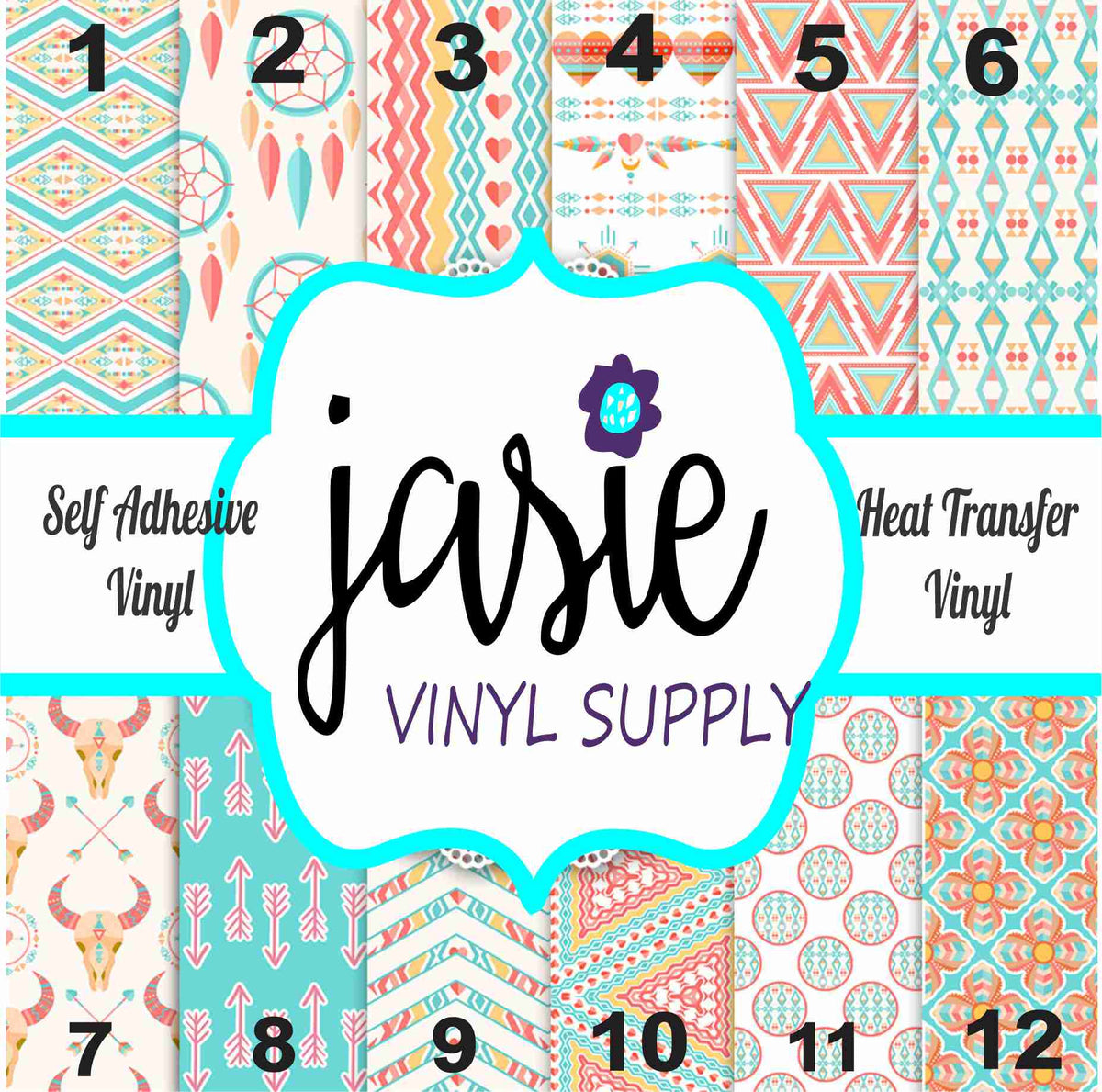 Boho Pattern Printed Vinyl