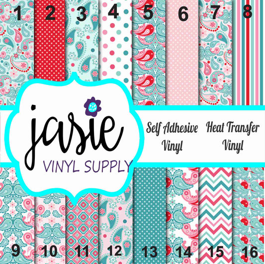 Pretty Paisley Printed Vinyl