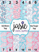 Paisley Pastel Printed Vinyl