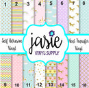 Unicorn Printed Vinyl