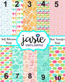 Tropical Sea Life Printed Vinyl