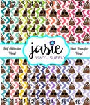 Poop Emoji Printed Vinyl