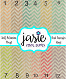 Burlap Chevron Printed Vinyl