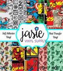 Comic Book Printed Vinyl