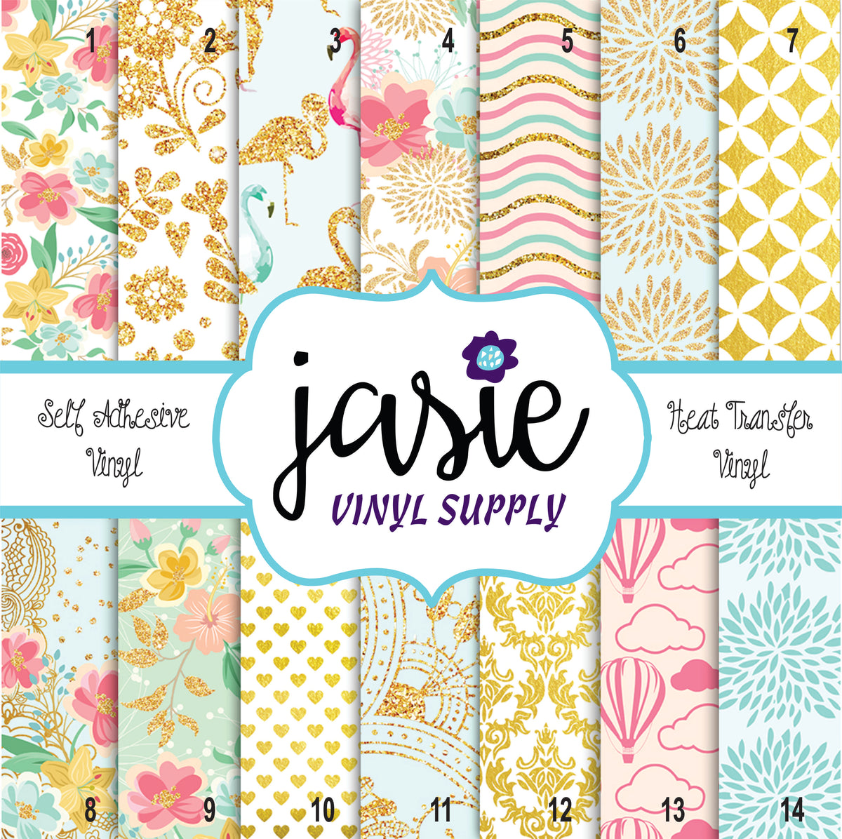 Summer Blossom Printed Vinyl