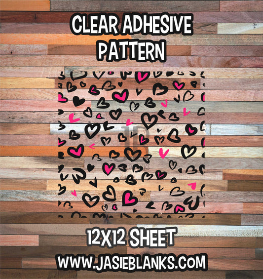 Clear Adhesive - Valentine Leopard #5