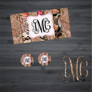 Vintage Pink Damask Car Kit