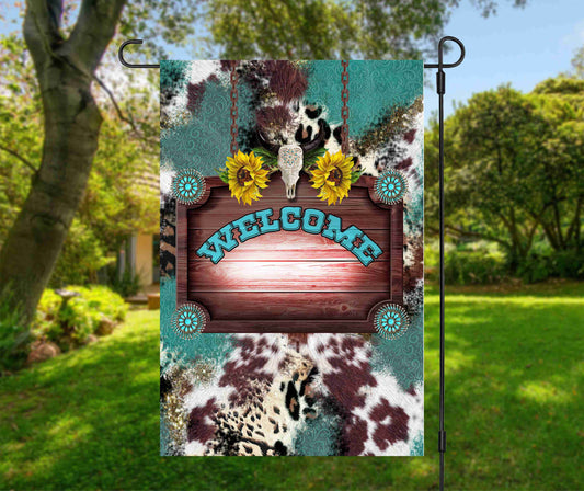 Garden Flag- Western Welcome