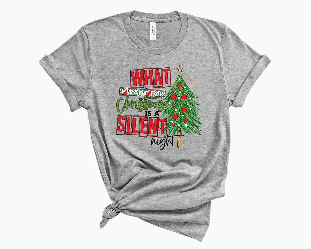 What I Want Is A Silent Night Red- Transfer