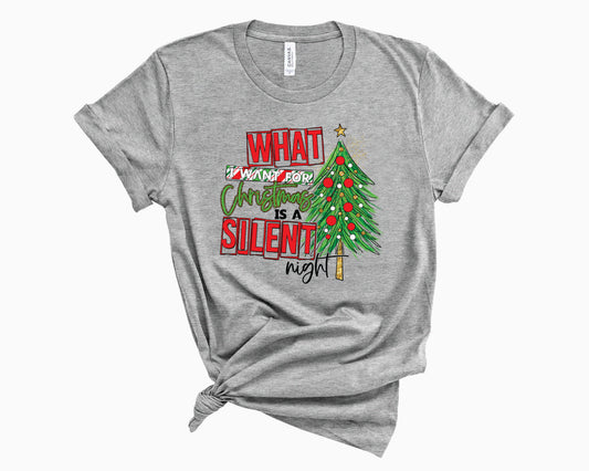 What I Want Is A Silent Night Red- Transfer