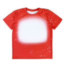 Polyester Bleach T-Shirt - Red