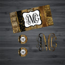 Wood/ Burlap Car Kit